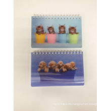 Custom High Quality 3D Notebook with Lovely Dogs and Cats Image